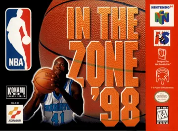 NBA in the Zone '98 (USA) box cover front